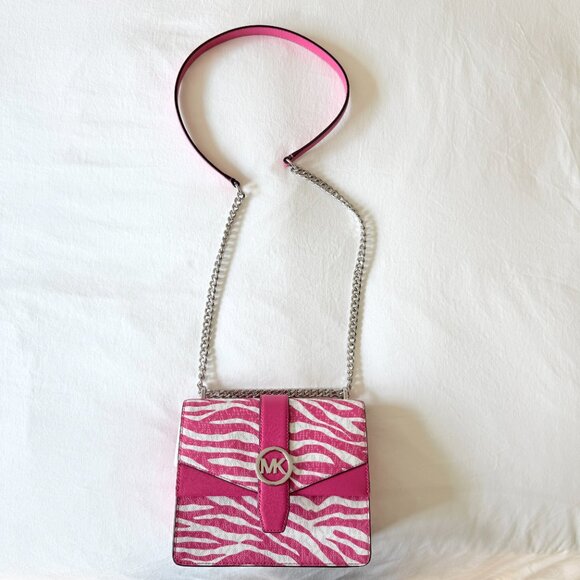 Michael Kors Zebra Print Crossbody Bag - Picture 9 of 16